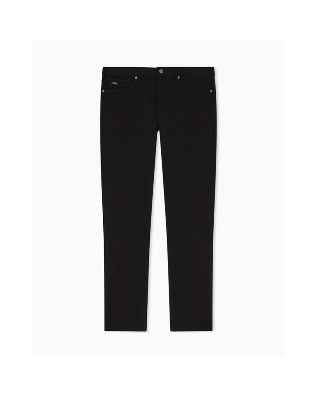 Emporio Armani Black J06 Slim-Fit Trousers for men