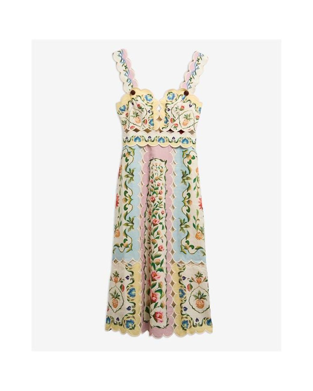 BARBOUR X FARM RIO Metallic Long Maxi Dress