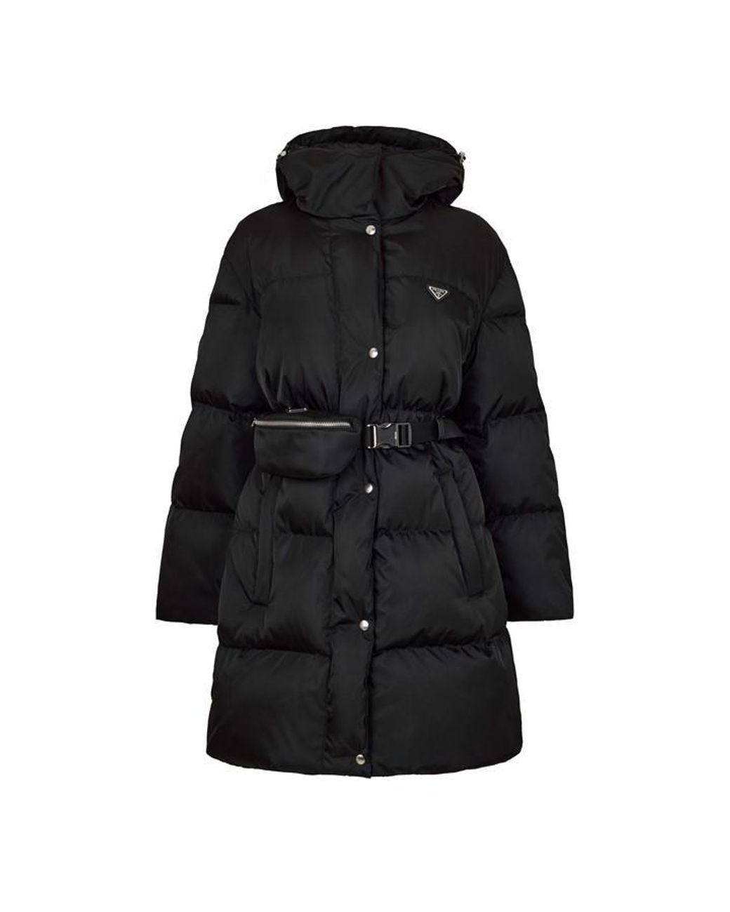 Prada Black Long Puf Jkt Ld64