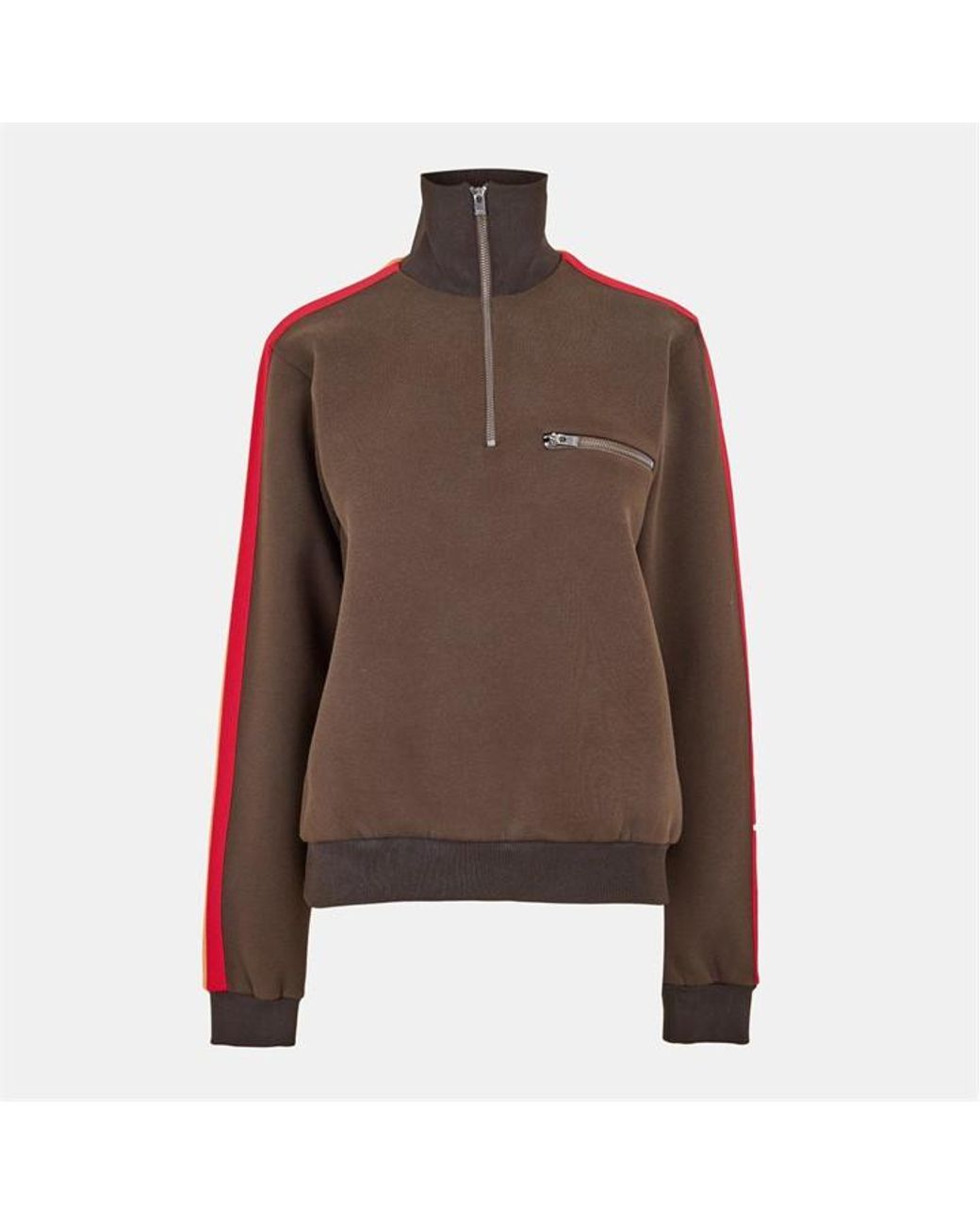 Maison Margiela Brown Crew Neck Tailored Fit Sweatshirt