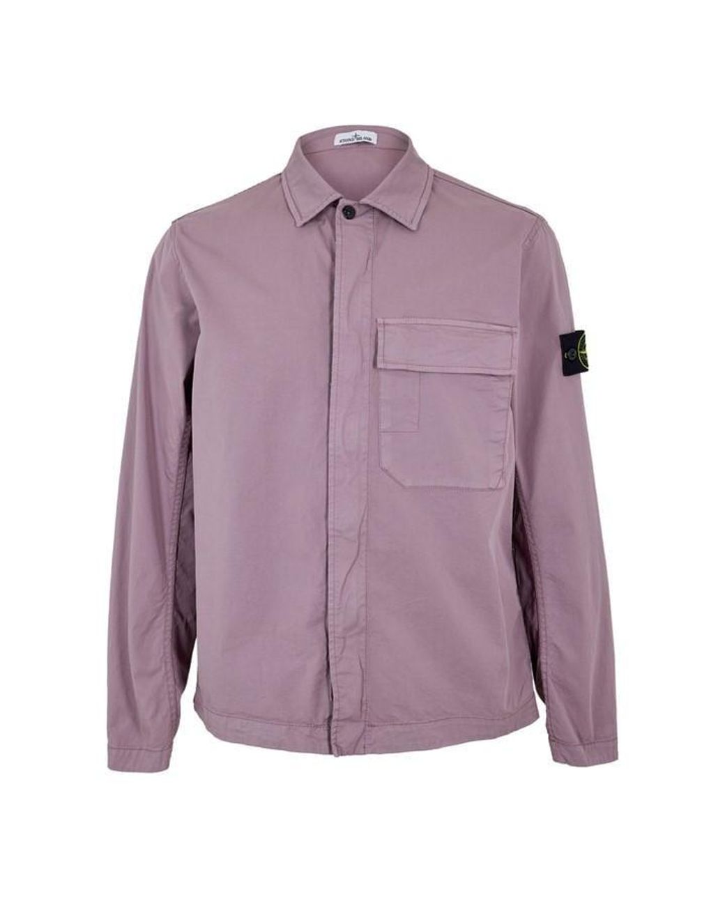 Stone Island Purple Gd Overshirt for men