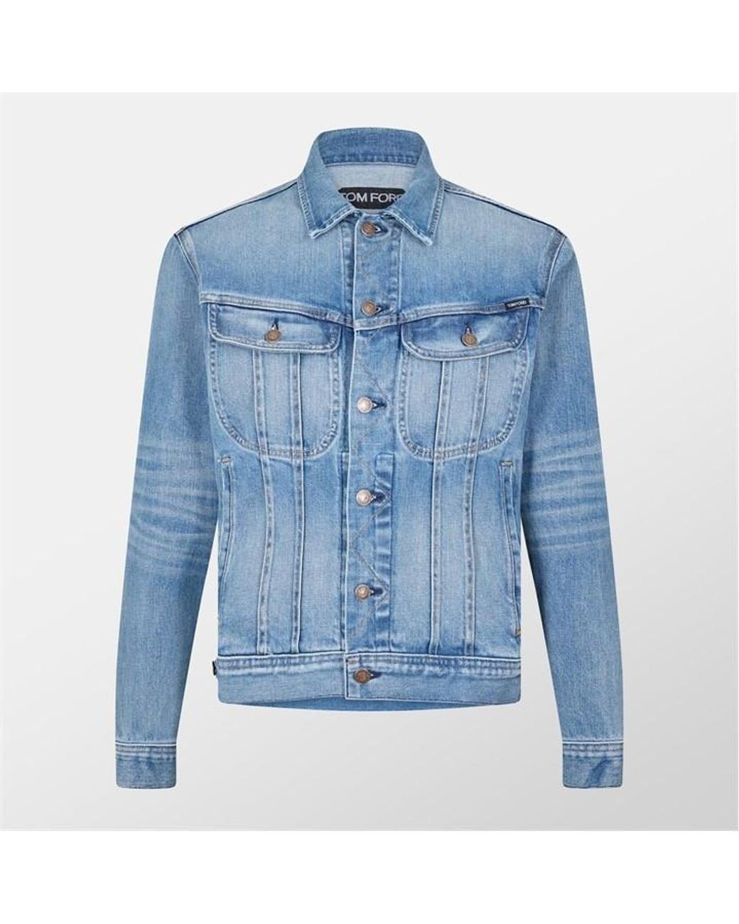 Tom Ford Blue Icon Tailored Fit Denim Jacket for men