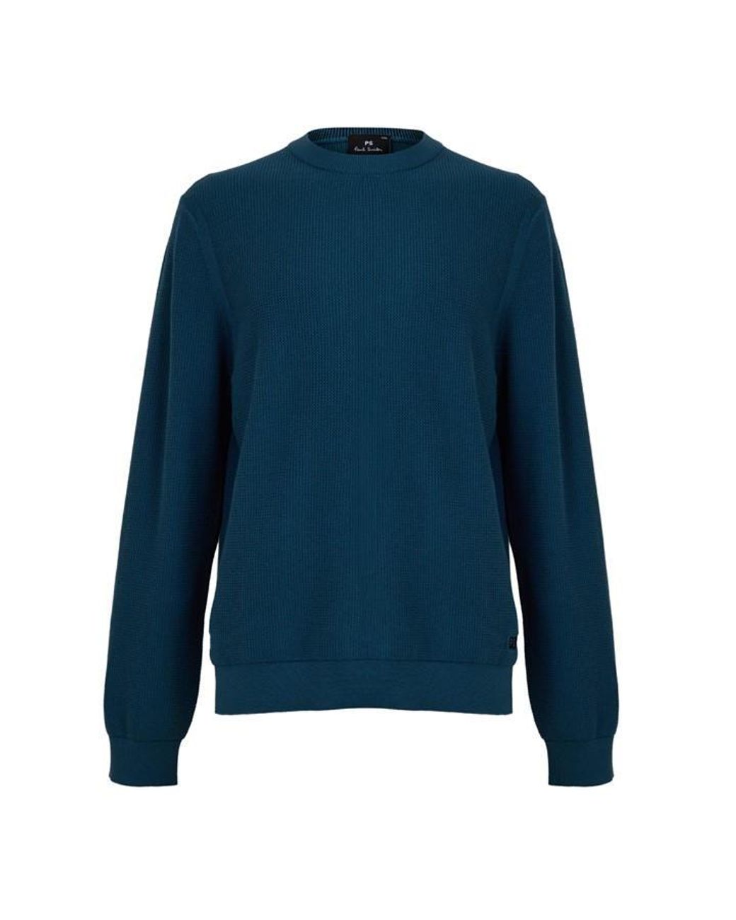 Paul Smith Blue Ps Waff Crew Knit Sn64 for men