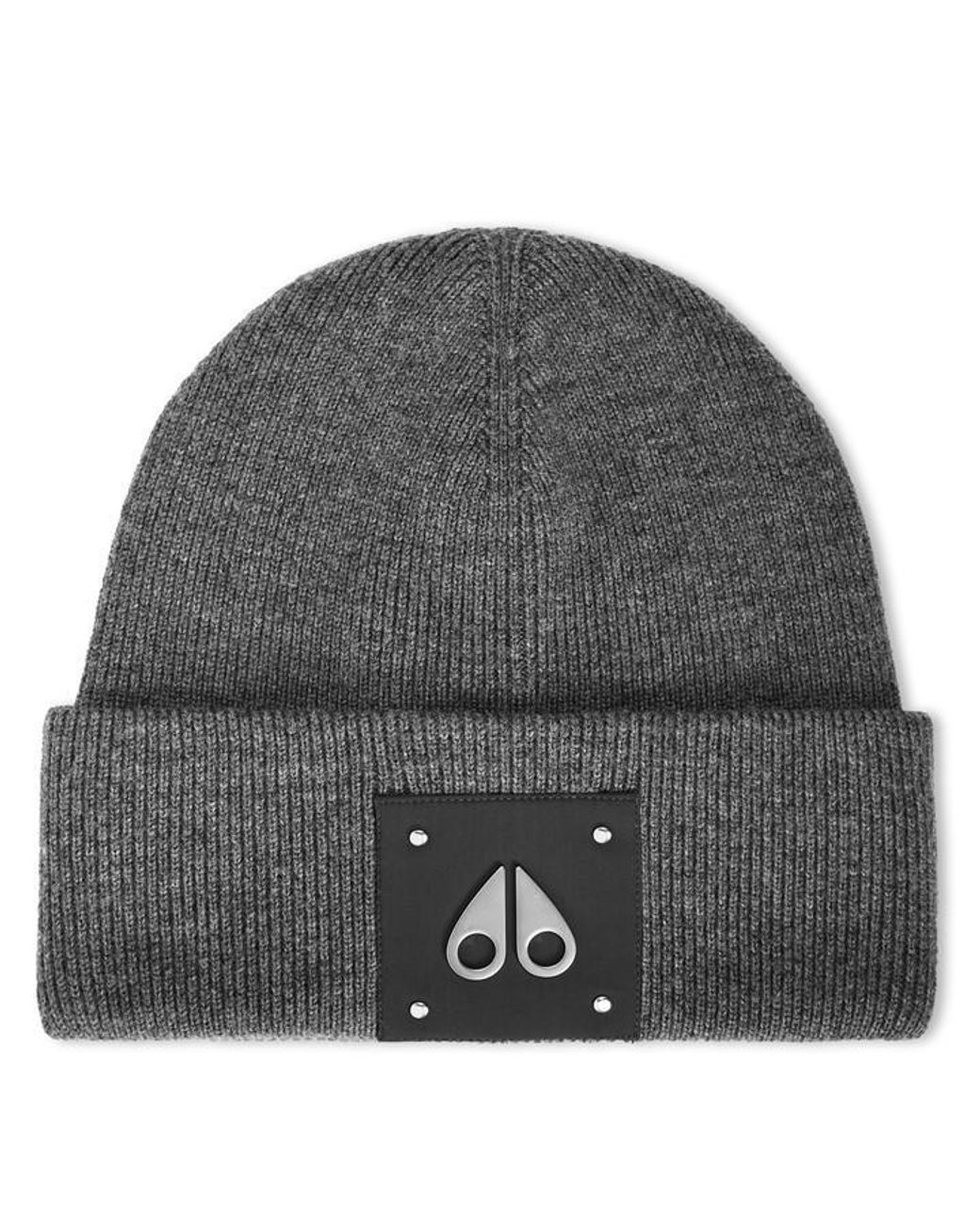 Moose Knuckles Gray Moose Icon Beanie Sn64 for men