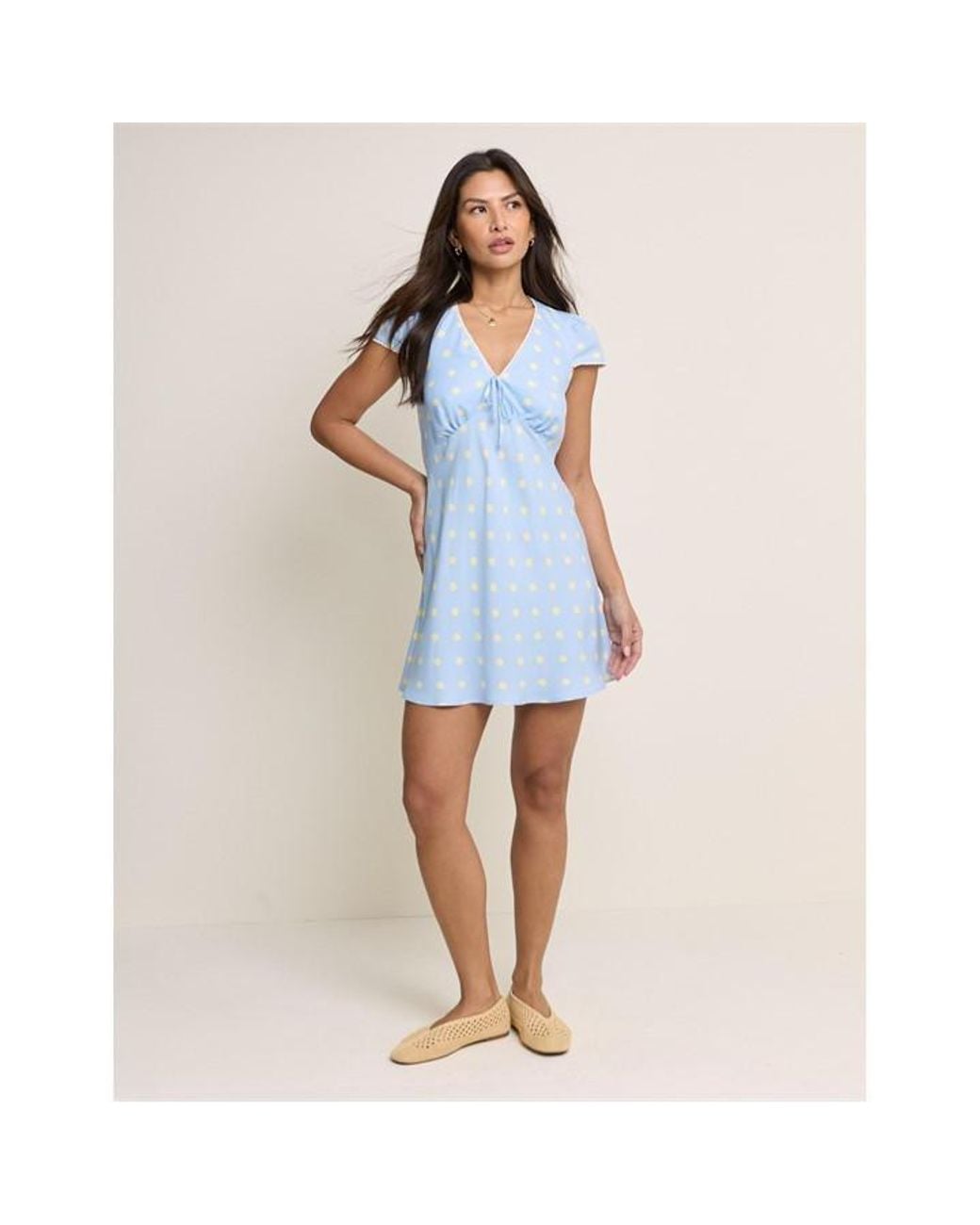 Nobody's Child Blue Rosa Mini Dress