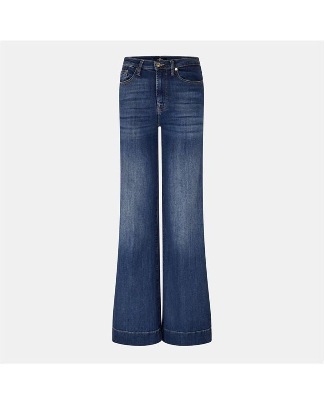 7 For All Mankind Blue Modern Dojo Bootcut Jeans