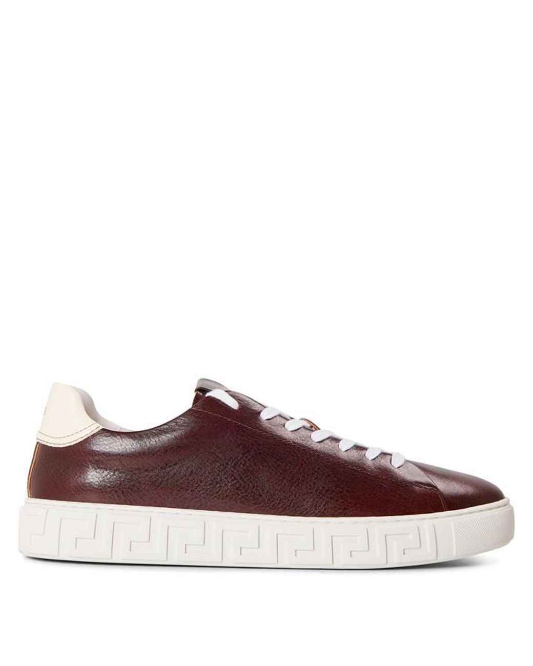Versace Brown Colour Block Trainer for men