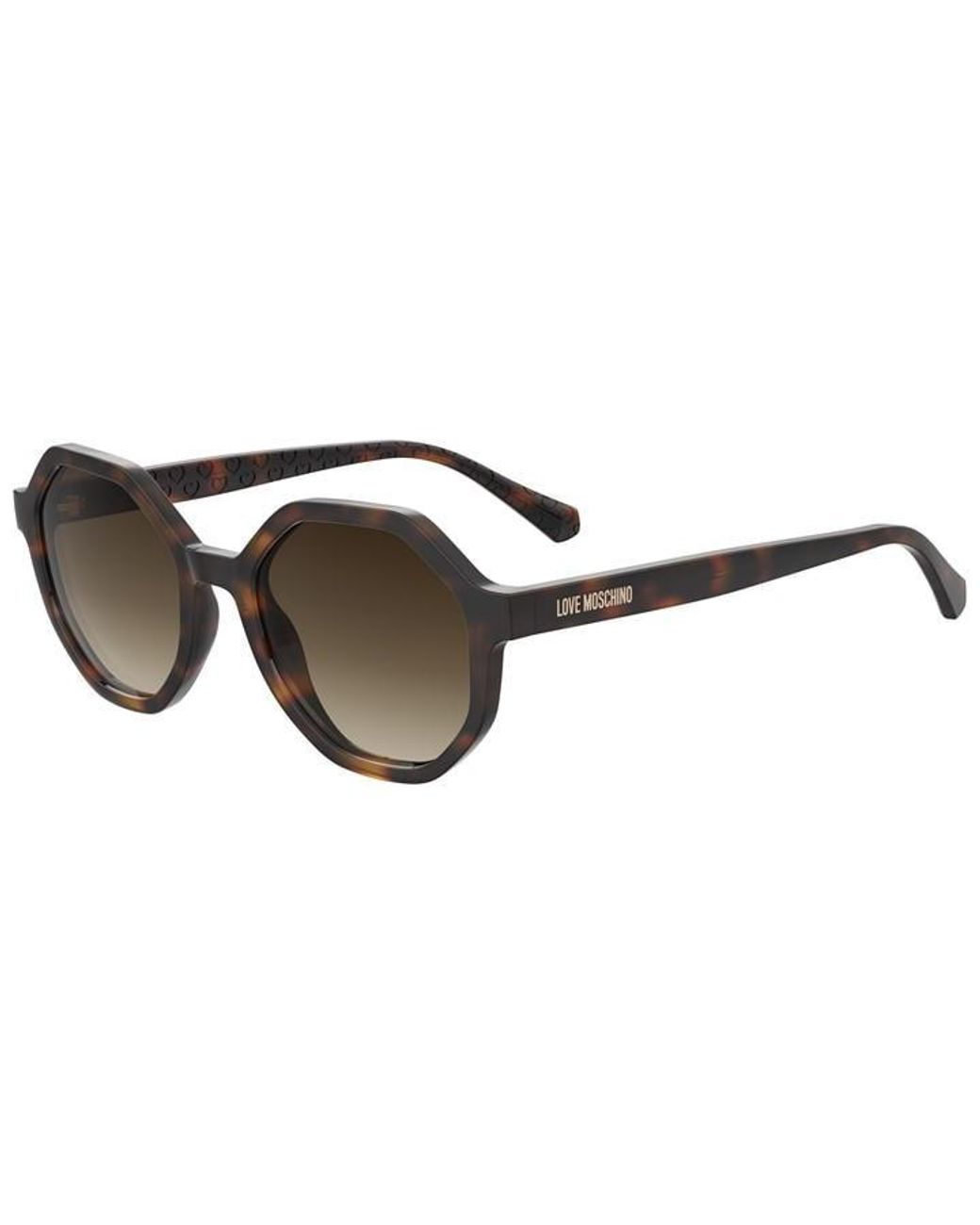 Moschino Black Round Sunglasses