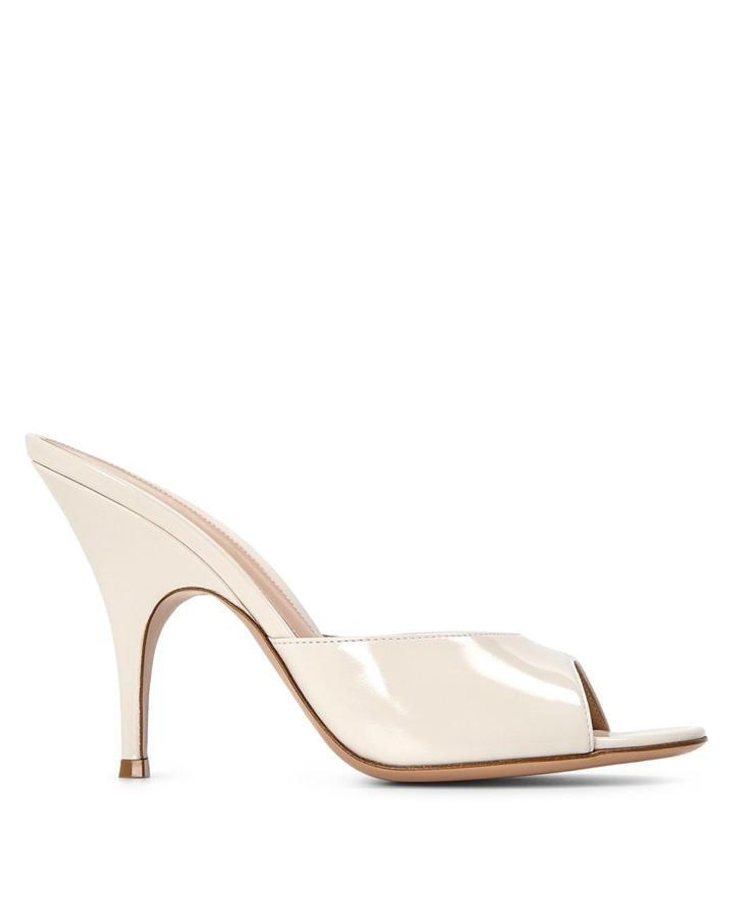 Gianvito Rossi Natural Sofia 95H M Heeled Mules