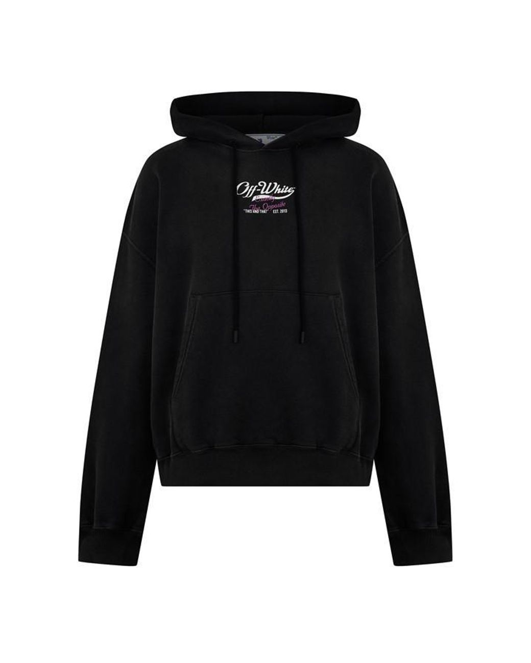 Off-White c/o Virgil Abloh Black Wave Off Hoodie for men