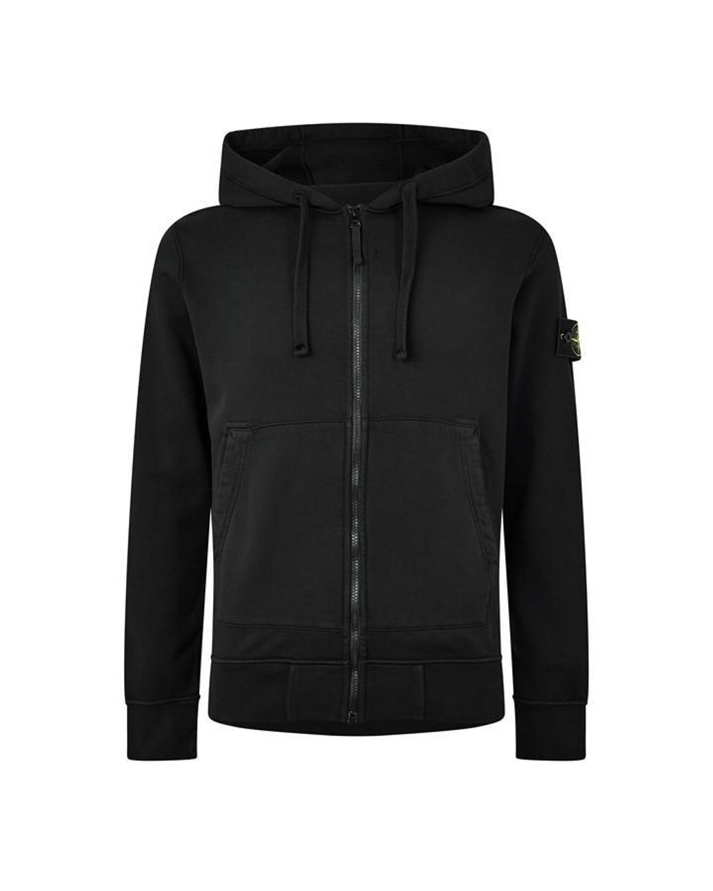Stone Island Black Stone Hw F-Zip Hood Sn64 for men