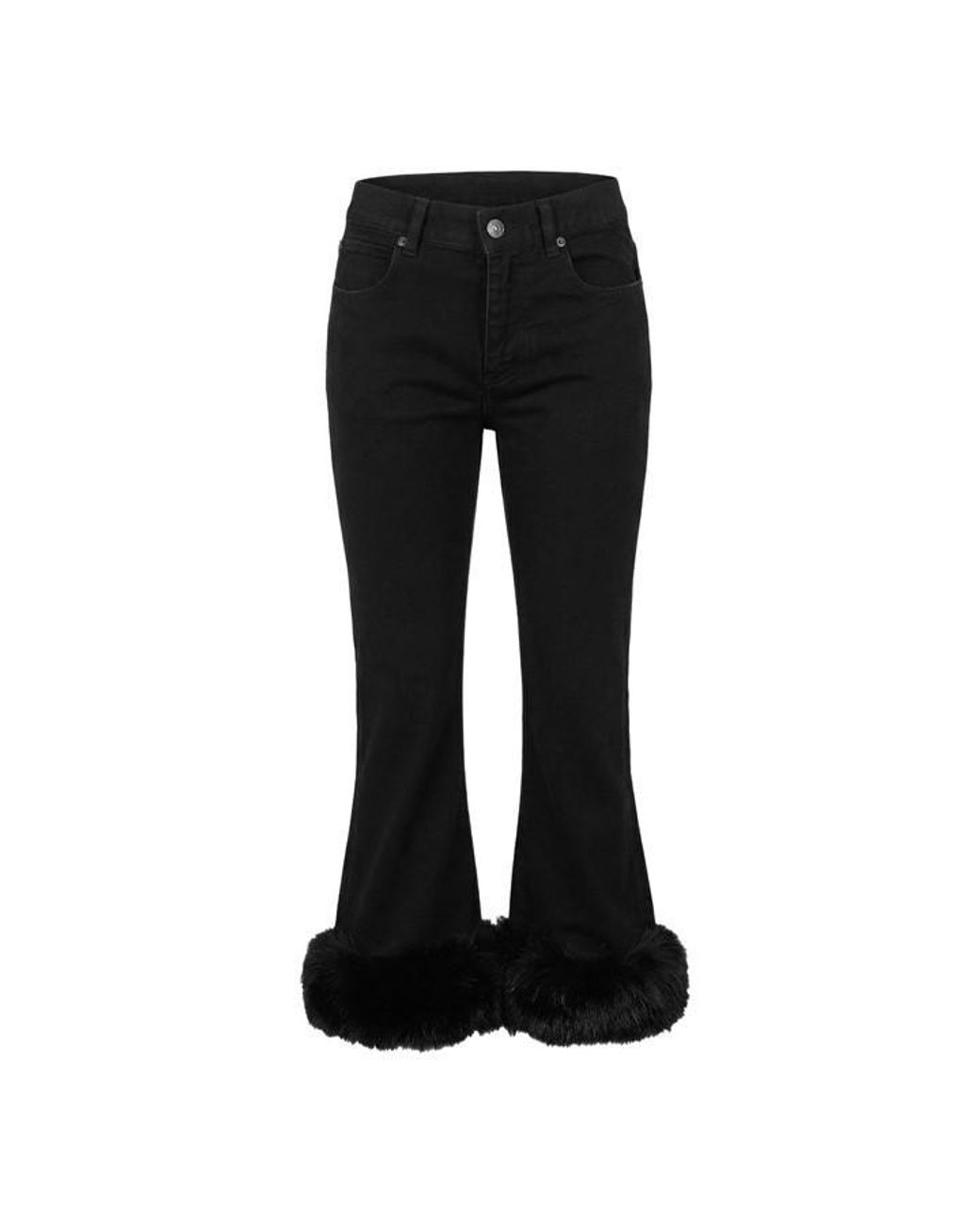 Balenciaga Black Bal Flared Capri Pnt Ld61