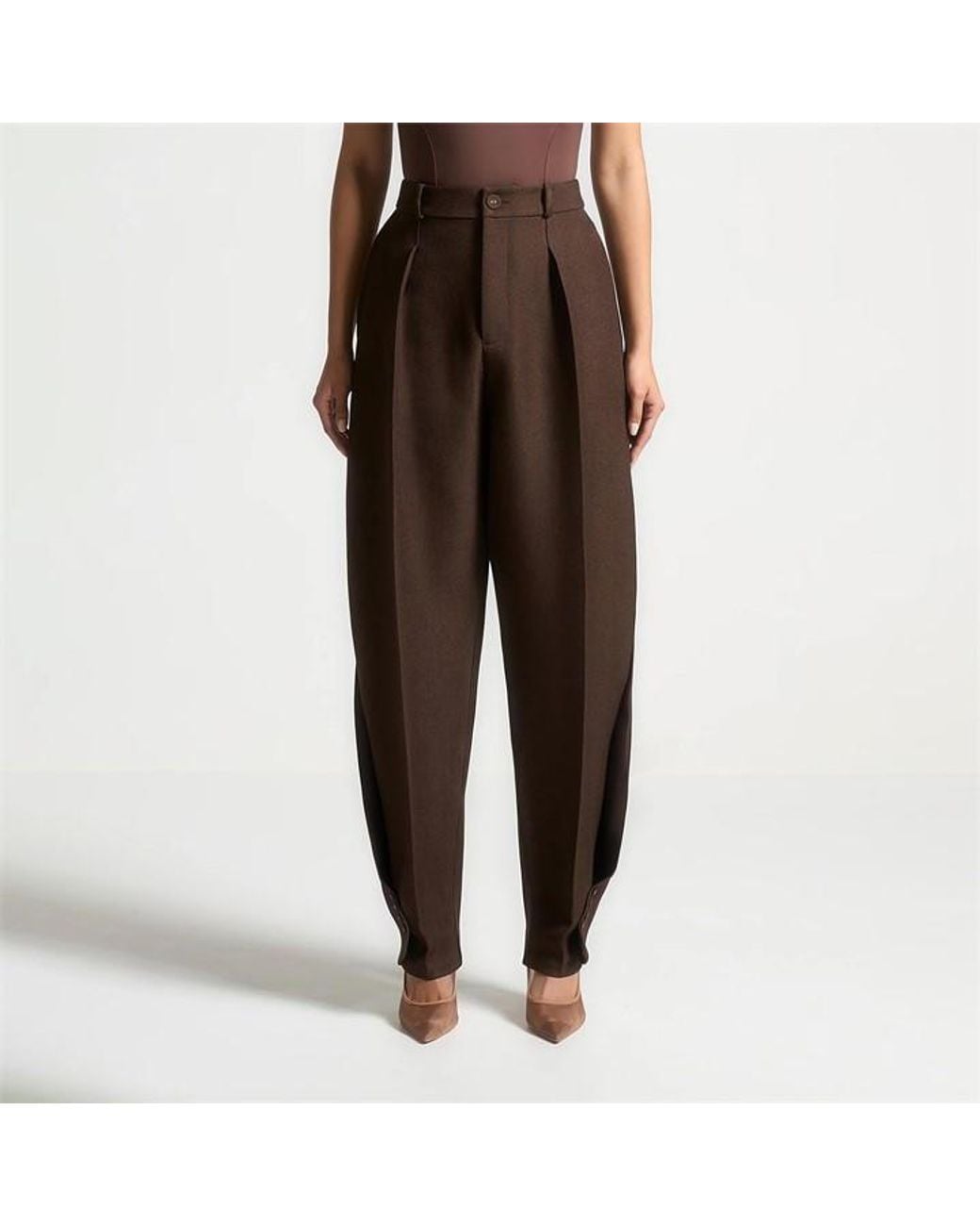 Manière De Voir Black Twist Leg Tailored Trousers