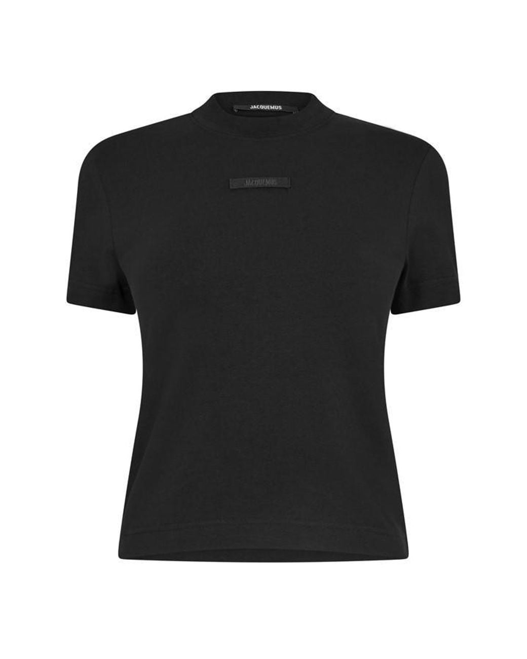 Jacquemus Black Le T-shirt Gros Grain