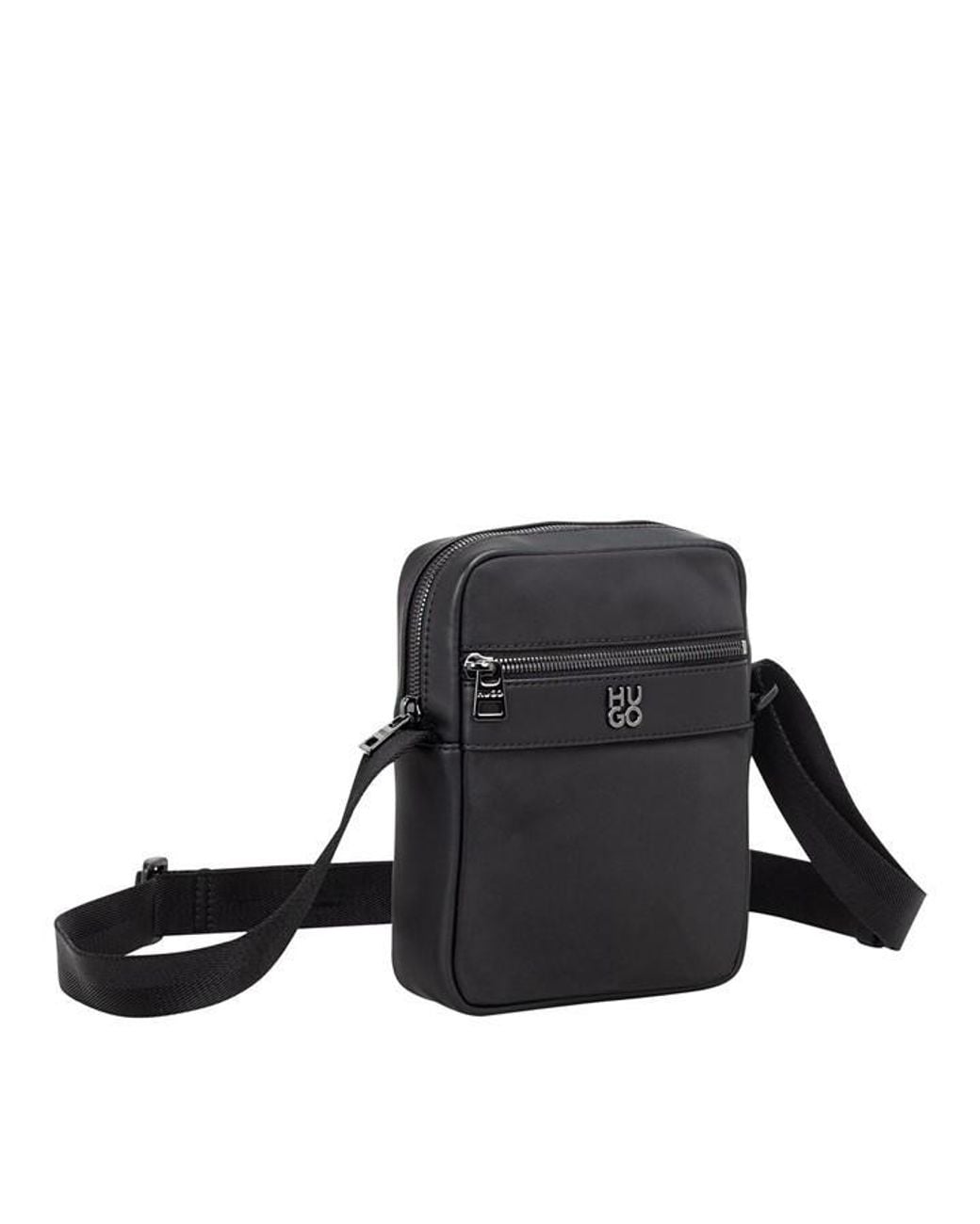 HUGO Black Quantic Messenger Bag for men