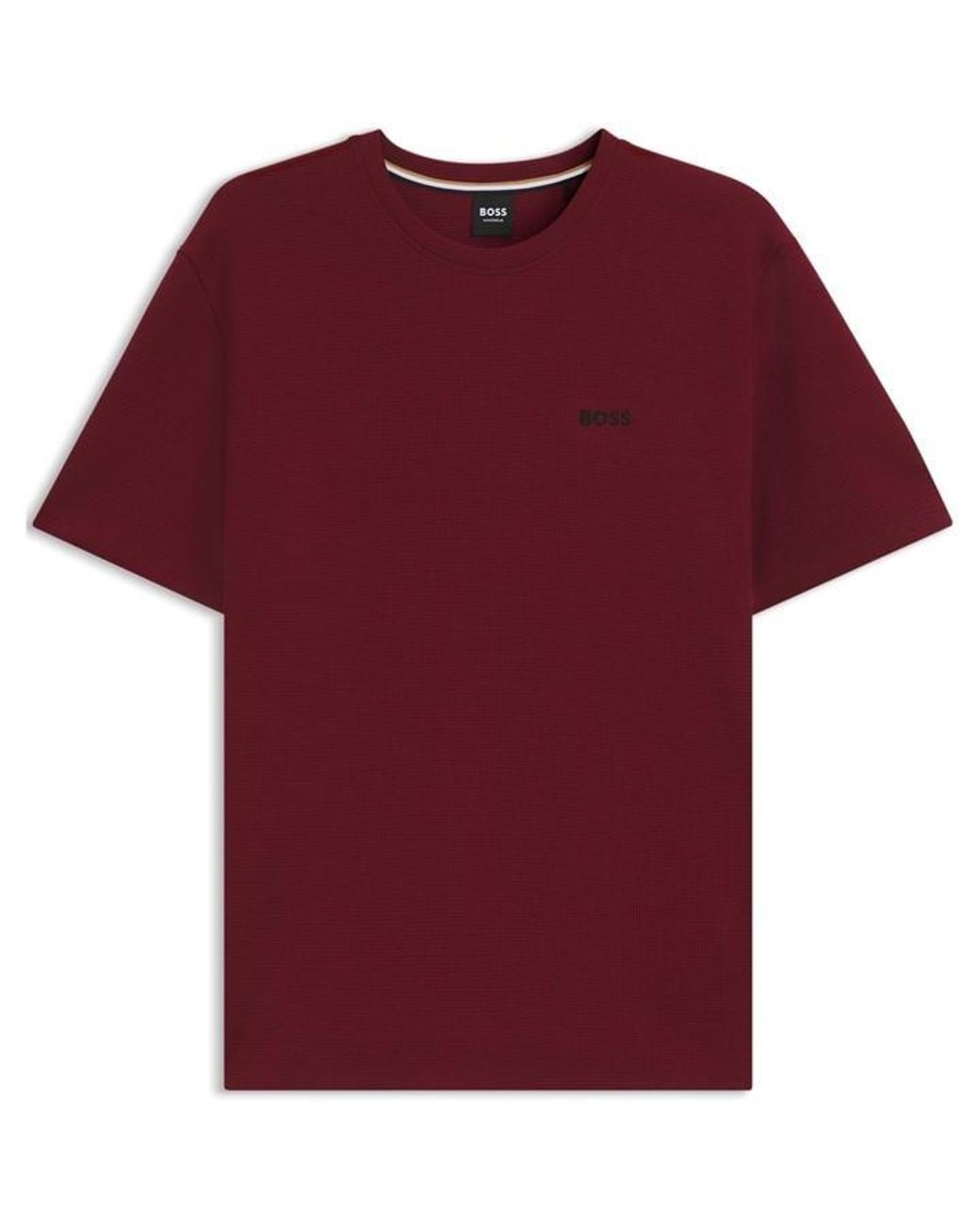 Boss Bodywear Waffle T-Shirt With Structured Design for men