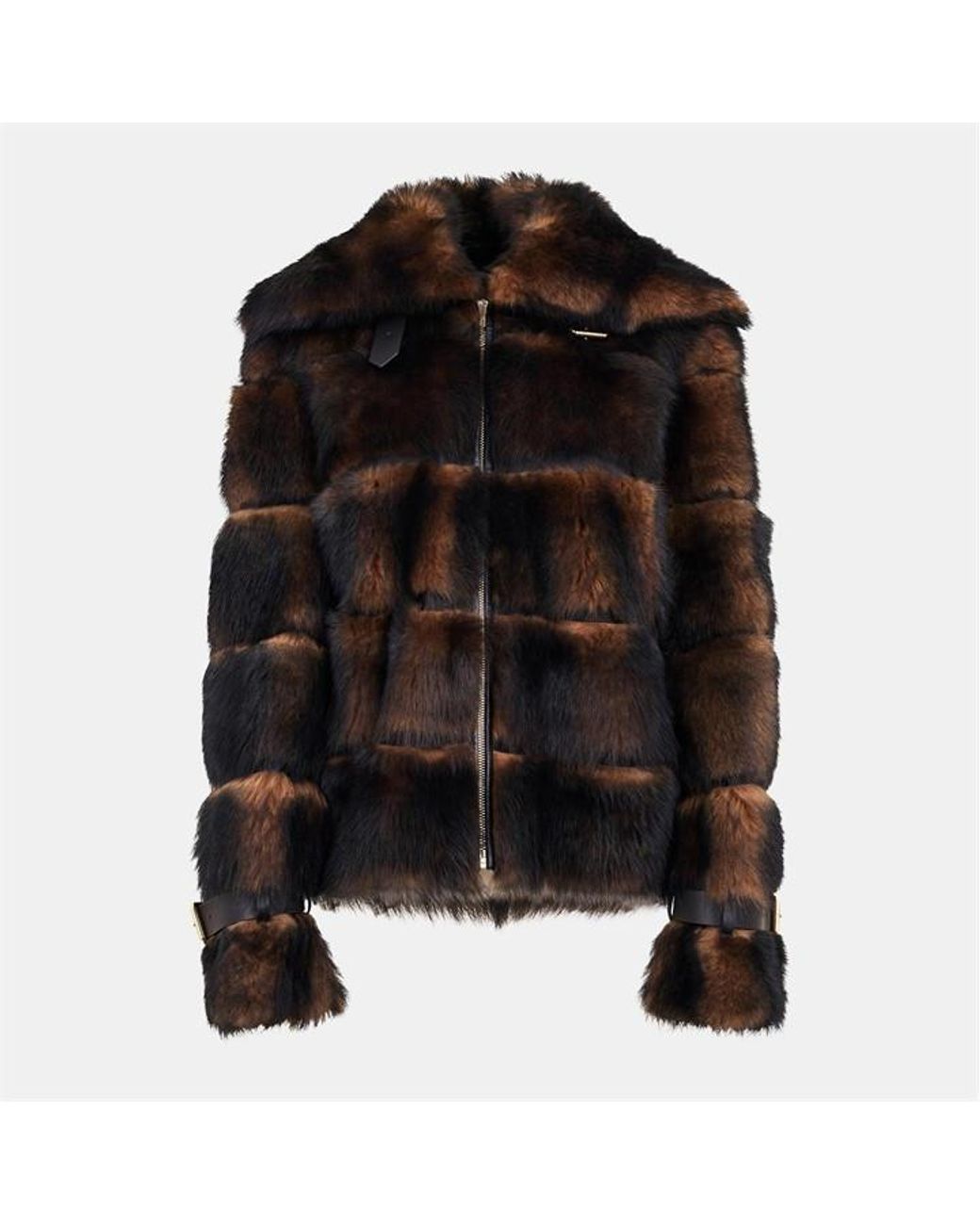 Fendi Black Dorsato Shearling Jacket