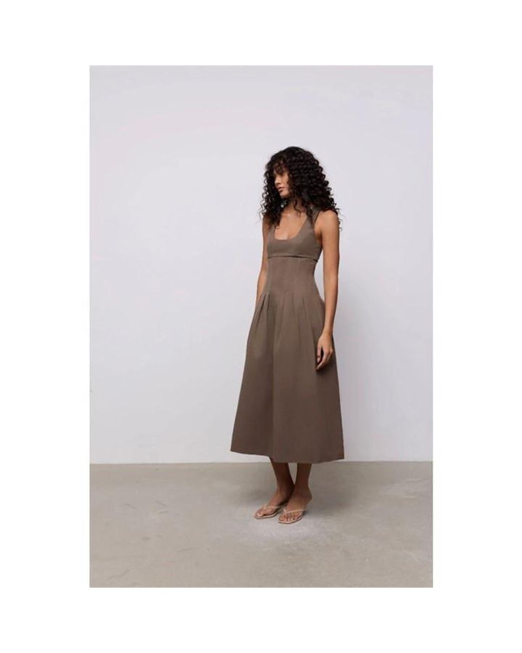 Odd Muse Brown Cinch Maxi Dress