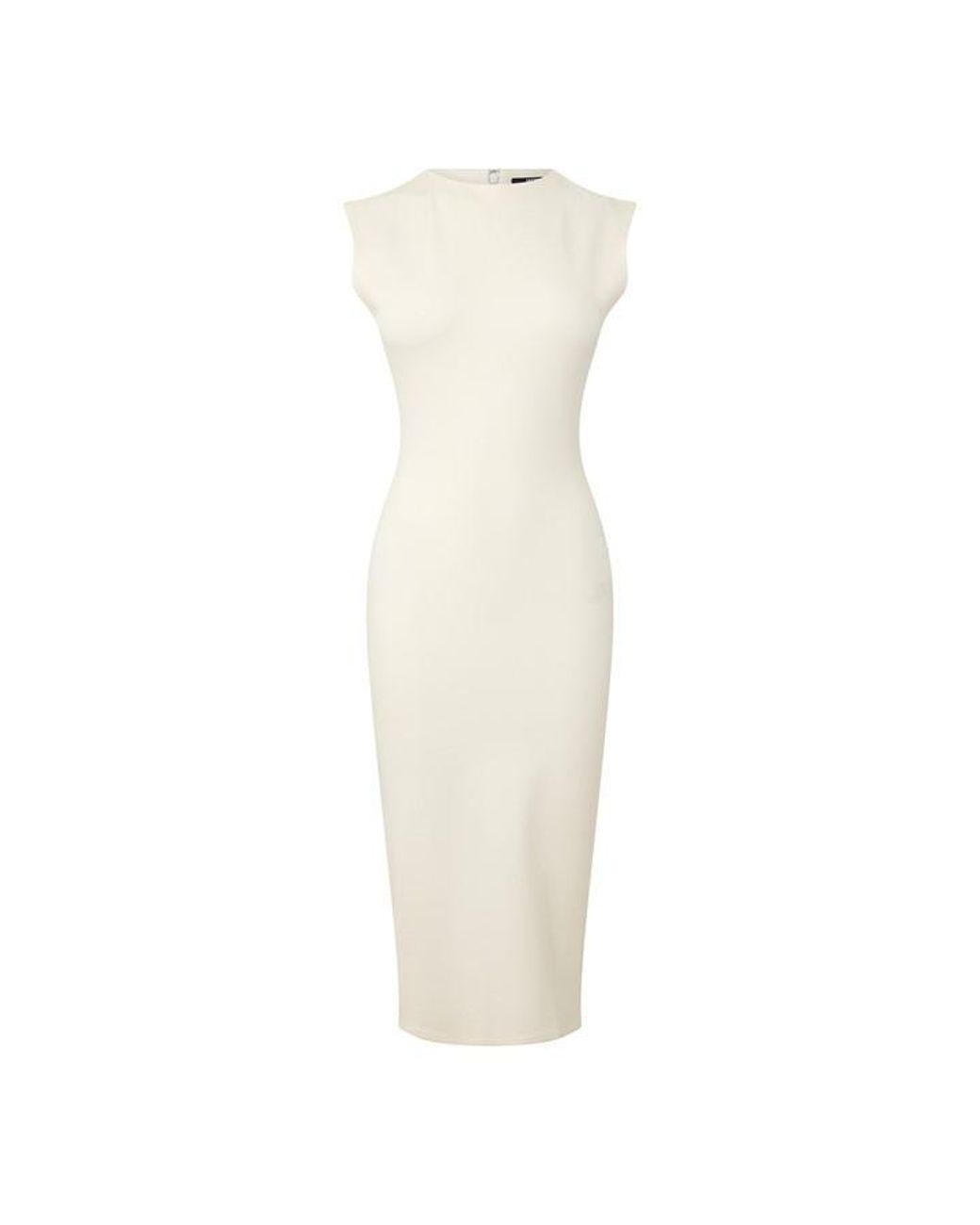 Jacquemus White La Robe Alba Midi A Line Dress