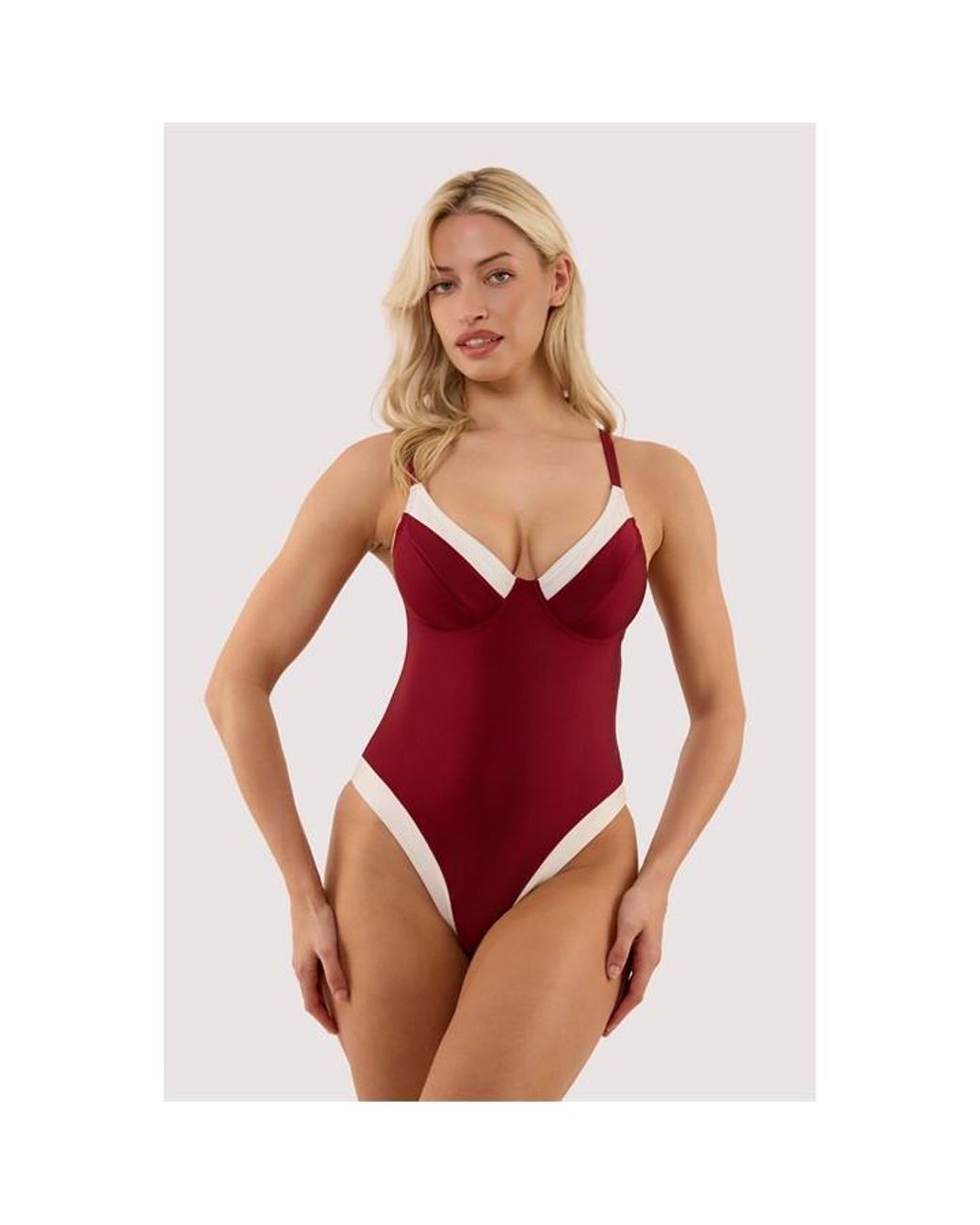 Wolf & Whistle Stasia And Ivory Fuller Bust Underwired Swims