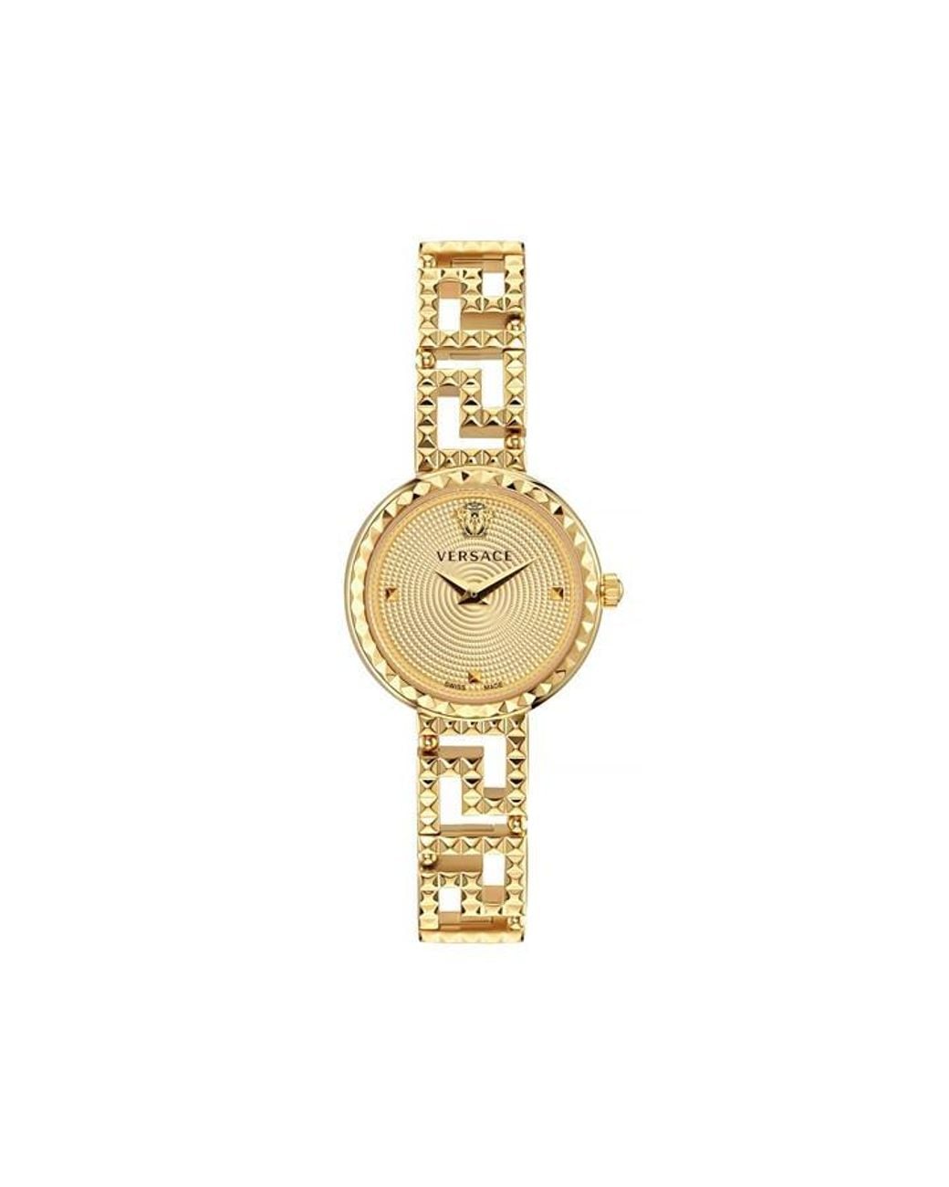 Versace Metallic Greca Goddess Quartz Analogue Watch