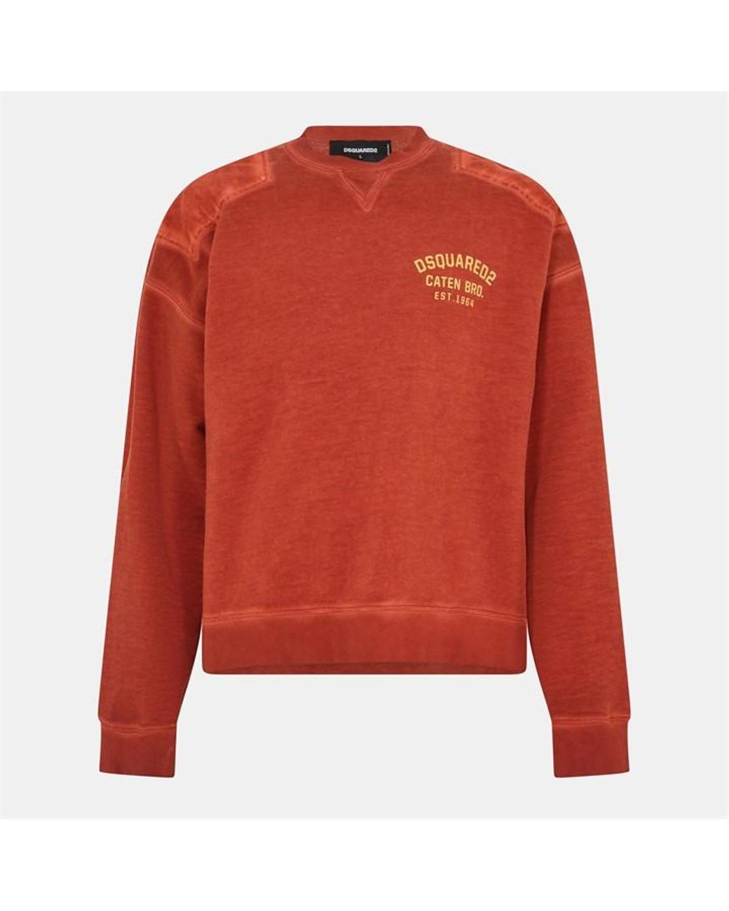 DSquared² Red Crew-Neck Crew Sweatshirt for men