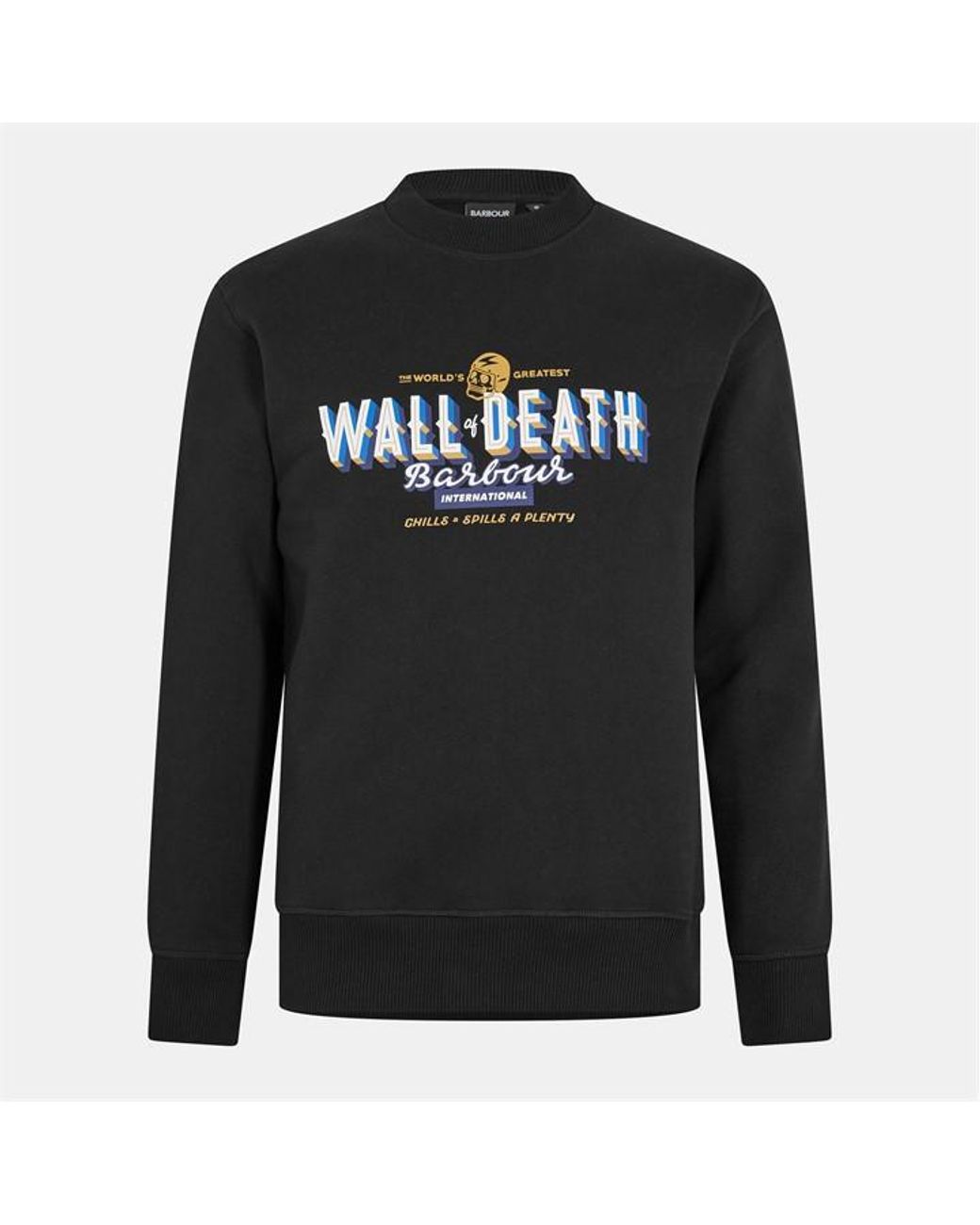Barbour Blue B.Intl Wall Crew Sweatshirt for men