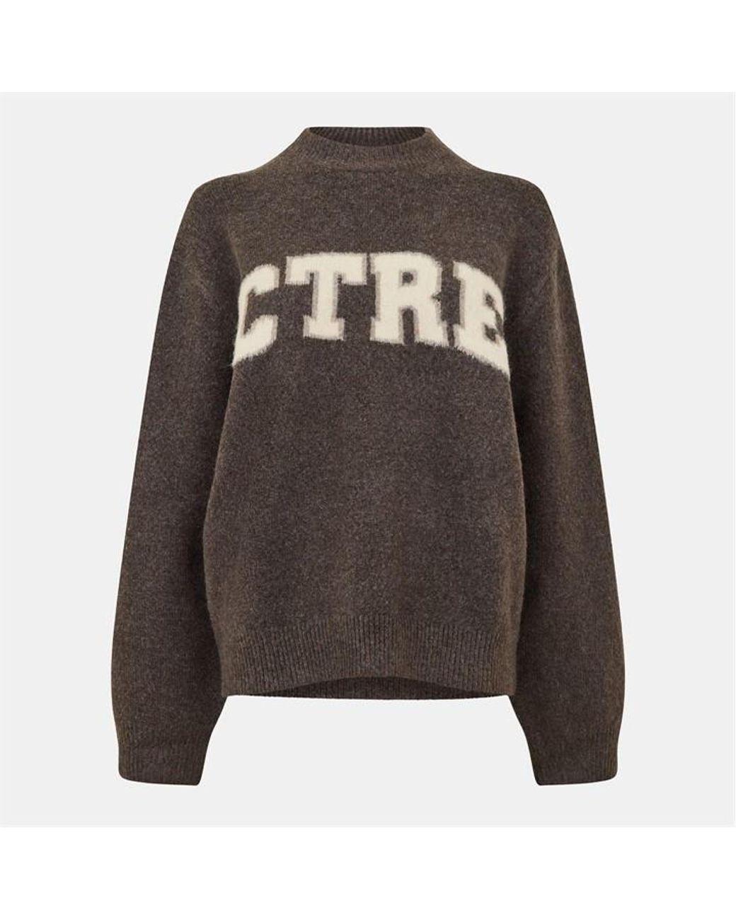 The Couture Club Brown Knitted Sweatshirt