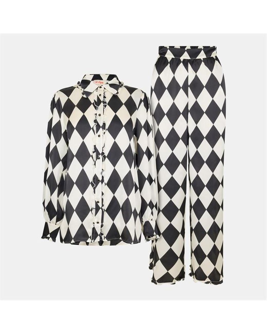 It's 9pm Black Vogue Harl Long Sleeve Pyjama Set