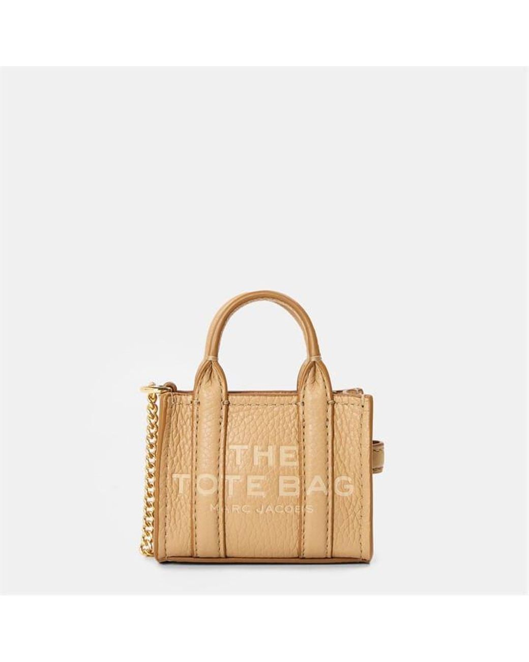 Marc Jacobs Natural Tote Charm Keyring
