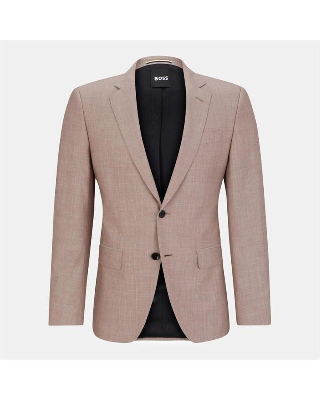Boss Gray Tailored Lapel Formal Jacket for men