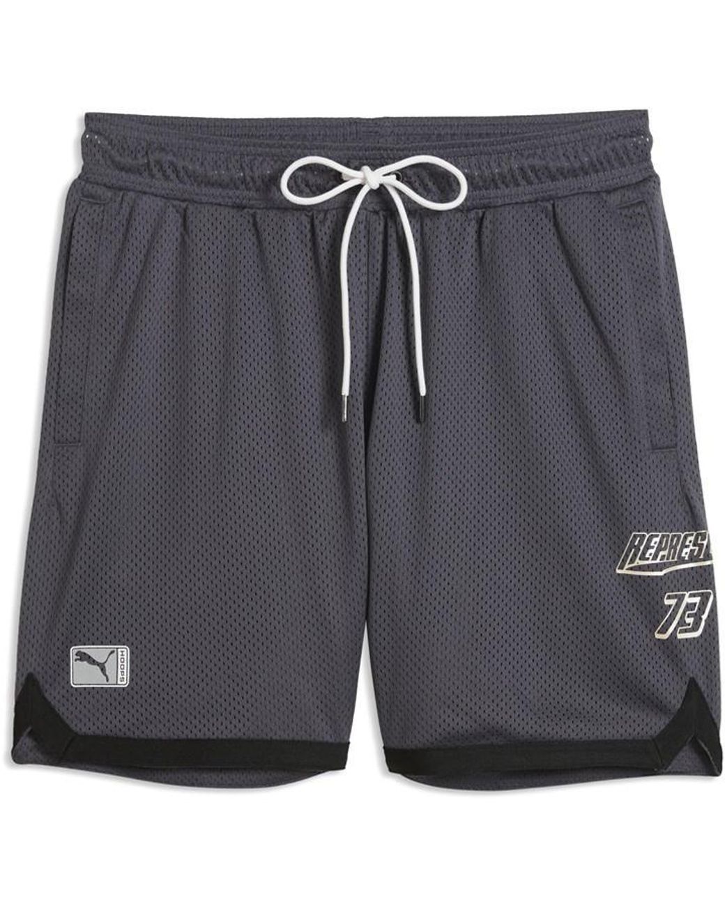 PUMA X REPRESENT Black Woven Tracksuit Shorts for men