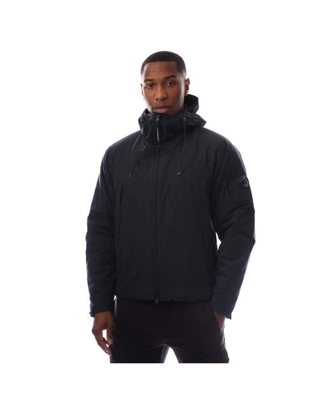 C P Company Blue Pro-Tek Hooded Padded Jacket for men