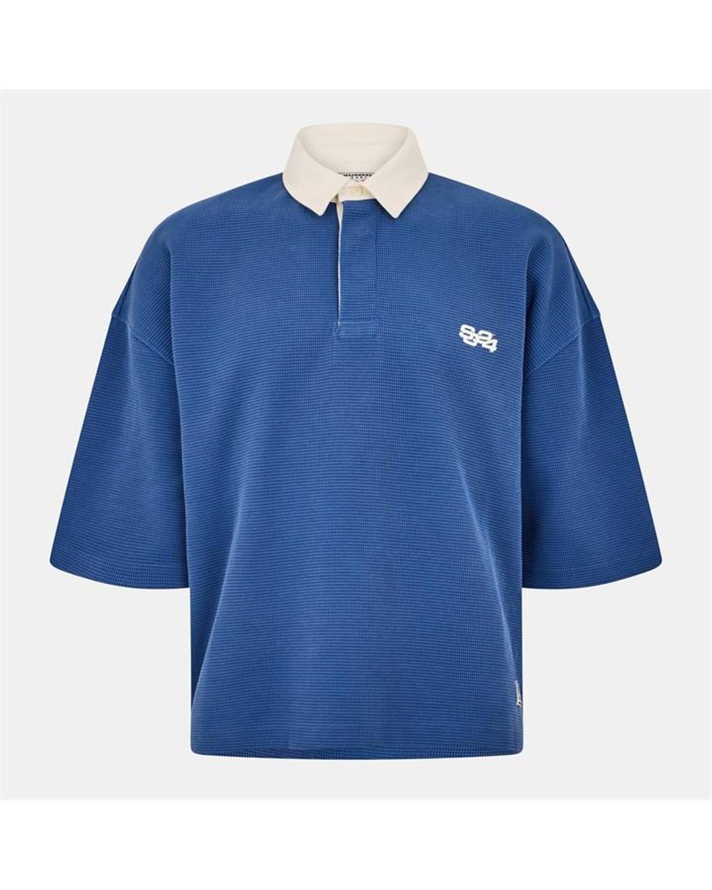 SUMMER GAMES Blue Short-Sleeve Polo Shirt for men