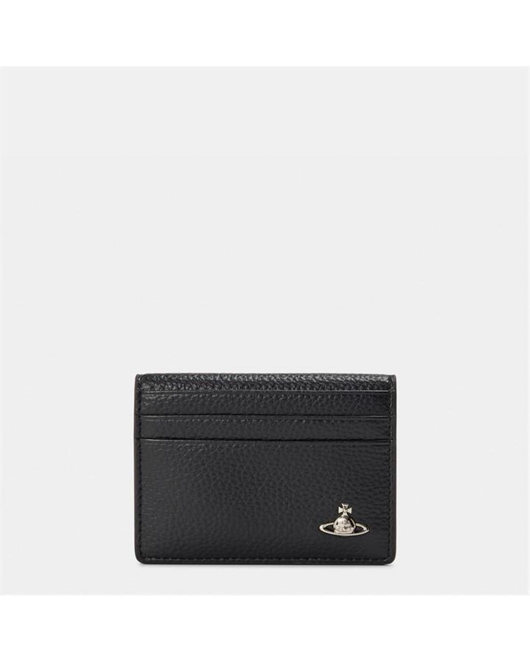 Vivienne Westwood Black Viv Milano Square Card Holder for men