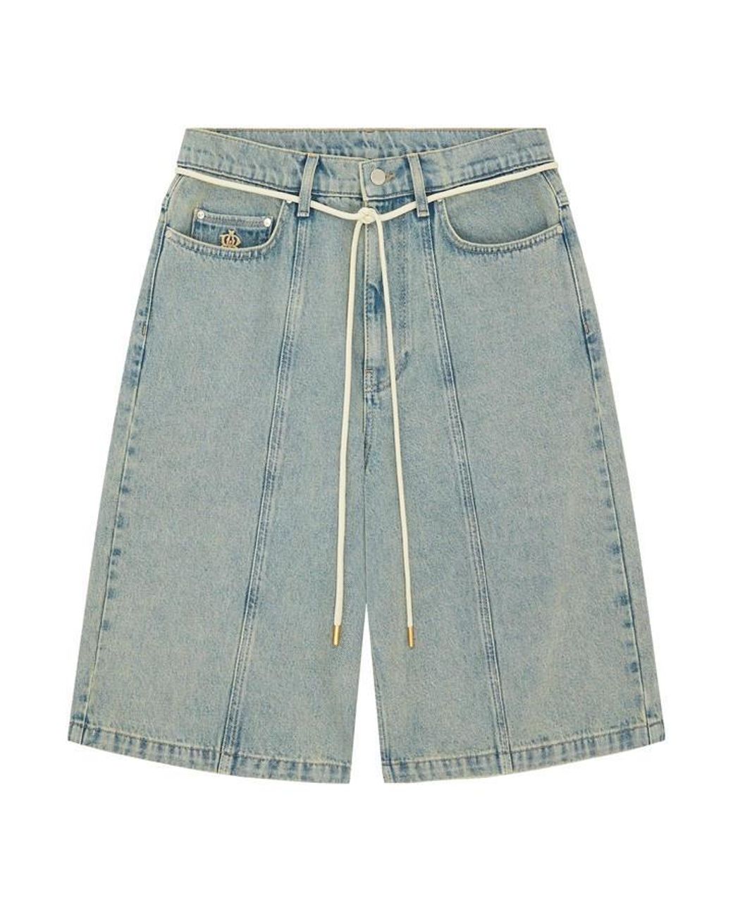 About Blank Blue Denim Shorts for men