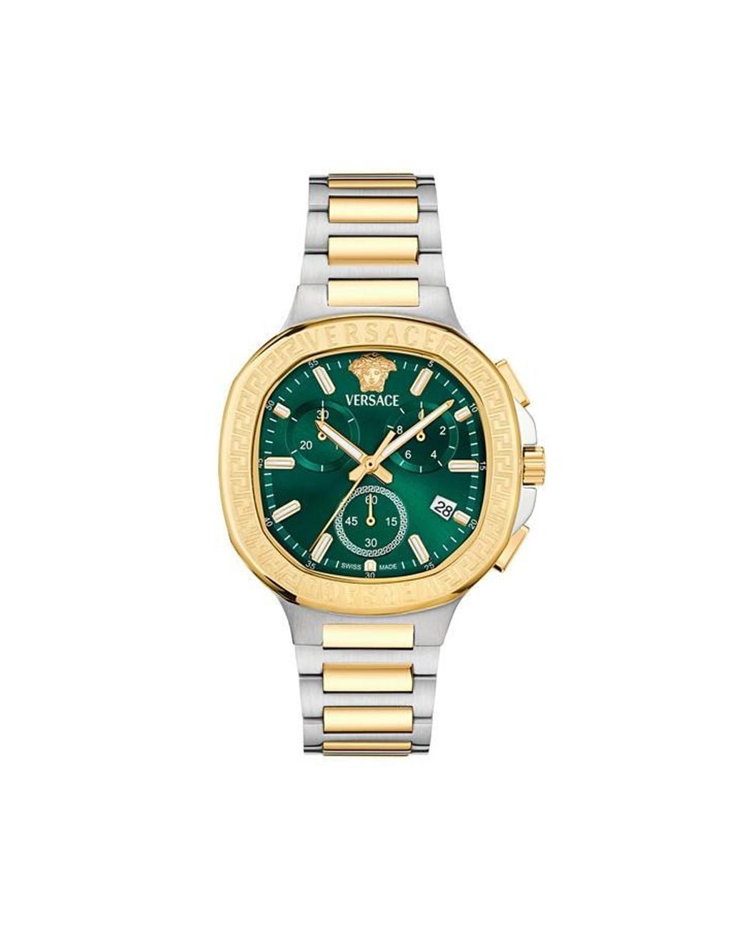 Versace Metallic Square Analogue Quartz Watch