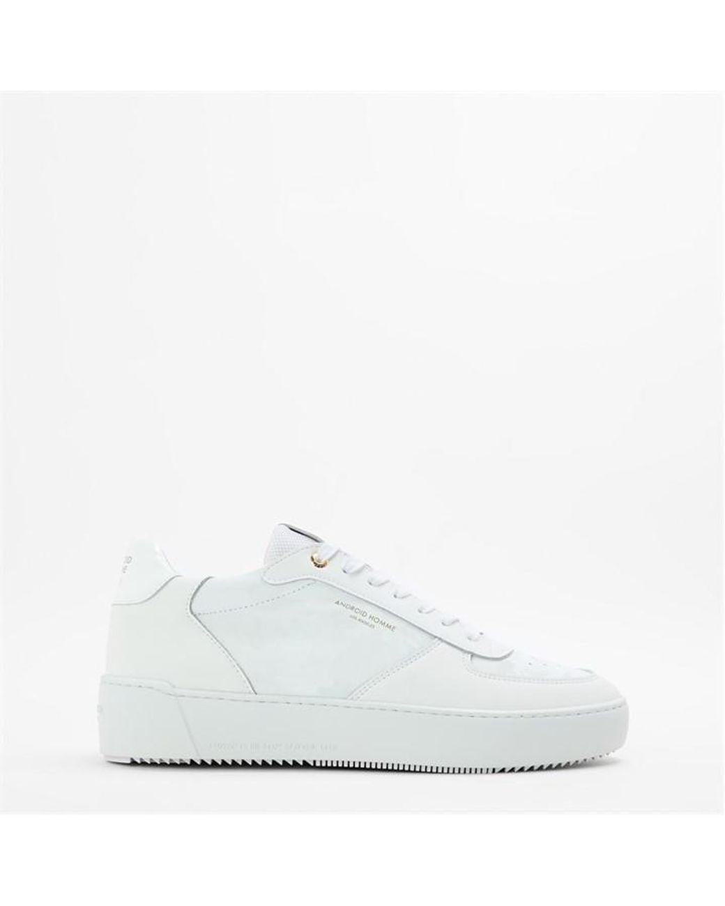 Android Homme White Omega Camo Trainers for men