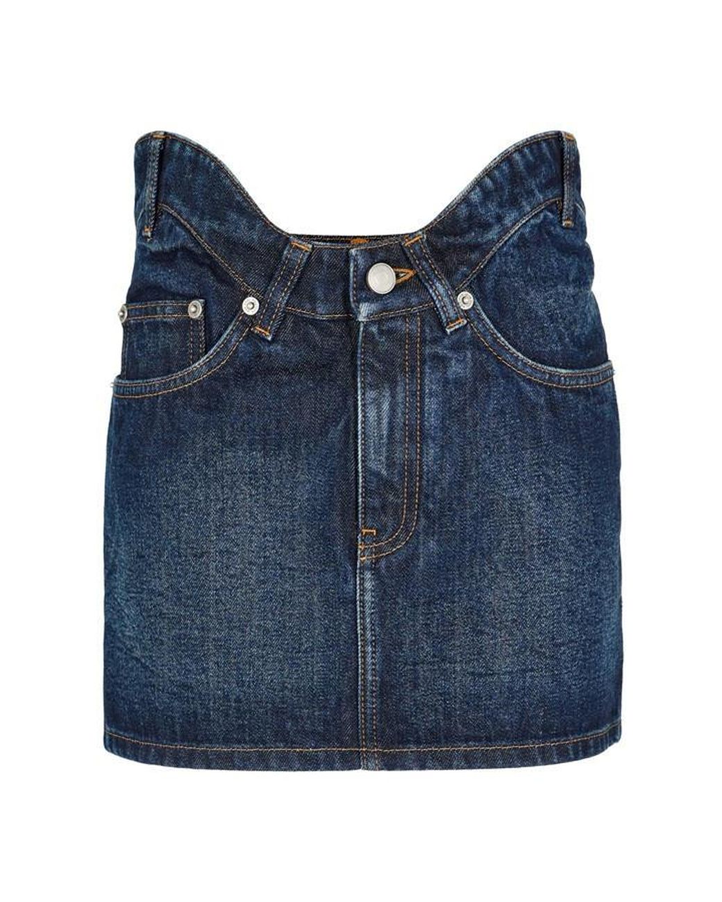 Jean Paul Gaultier Blue Mini Skirt
