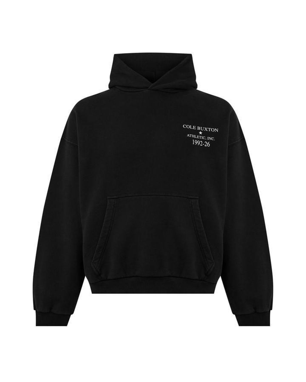 Cole Buxton Black Overhead Hoodie for men