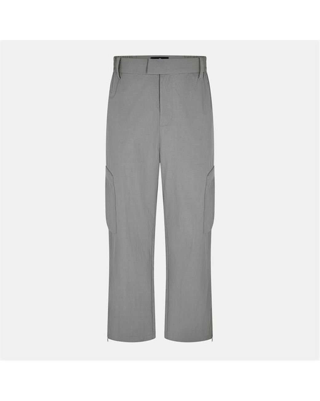 Represent Gray Rep Tech Technical Fabric Cargo Trousers for men