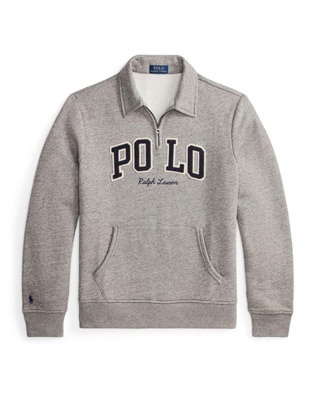 Polo Ralph Lauren Gray 1/4 Zip Fleece for men