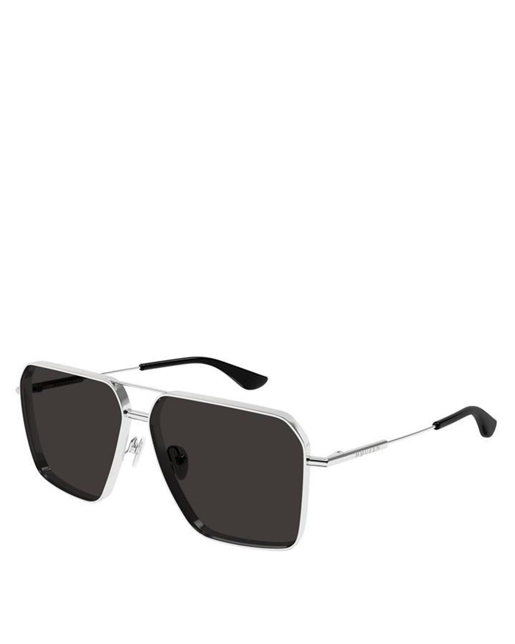 McQueen Black Aviator Sunglasses for men