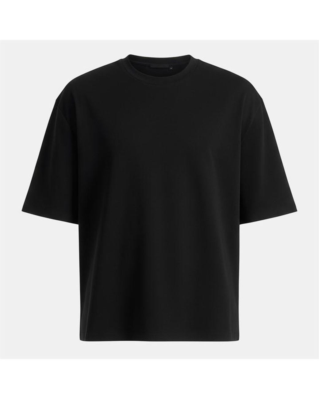 Manière De Voir Black Relaxed Fit Cotton T-Shirt for men