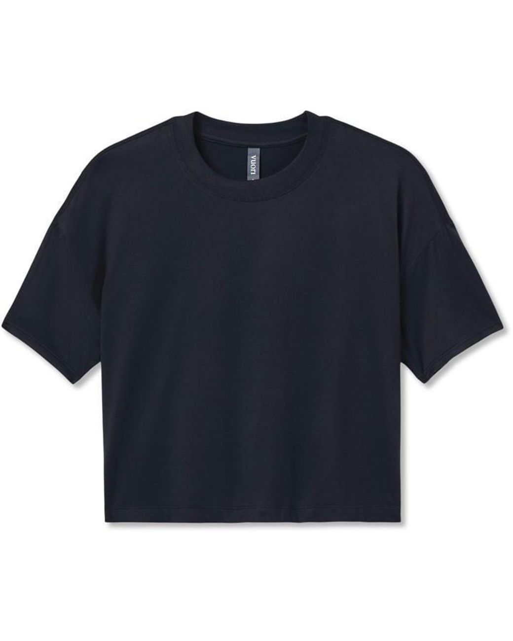 vuori Black Energy Short Sleeve Performance Gym Top