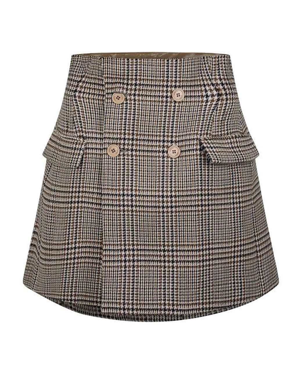 Vetements Gray Deconstructed Mini Skirt