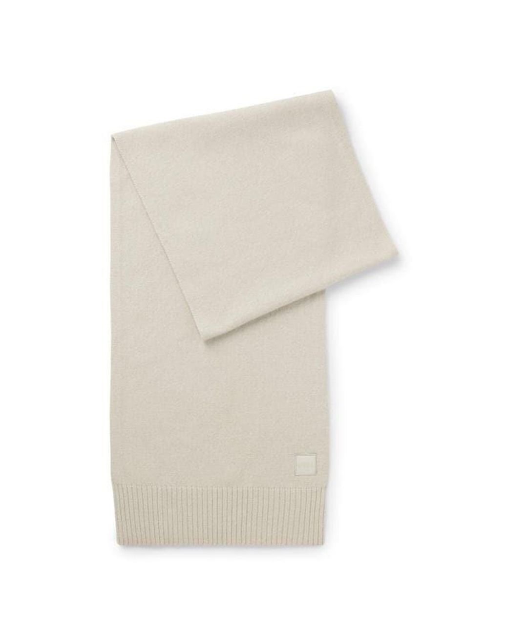 Boss White Akaio Scarf for men