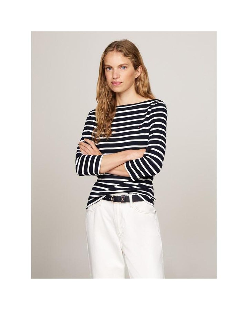 Tommy Hilfiger Blue Banker Stripe Easy Fit Shirt