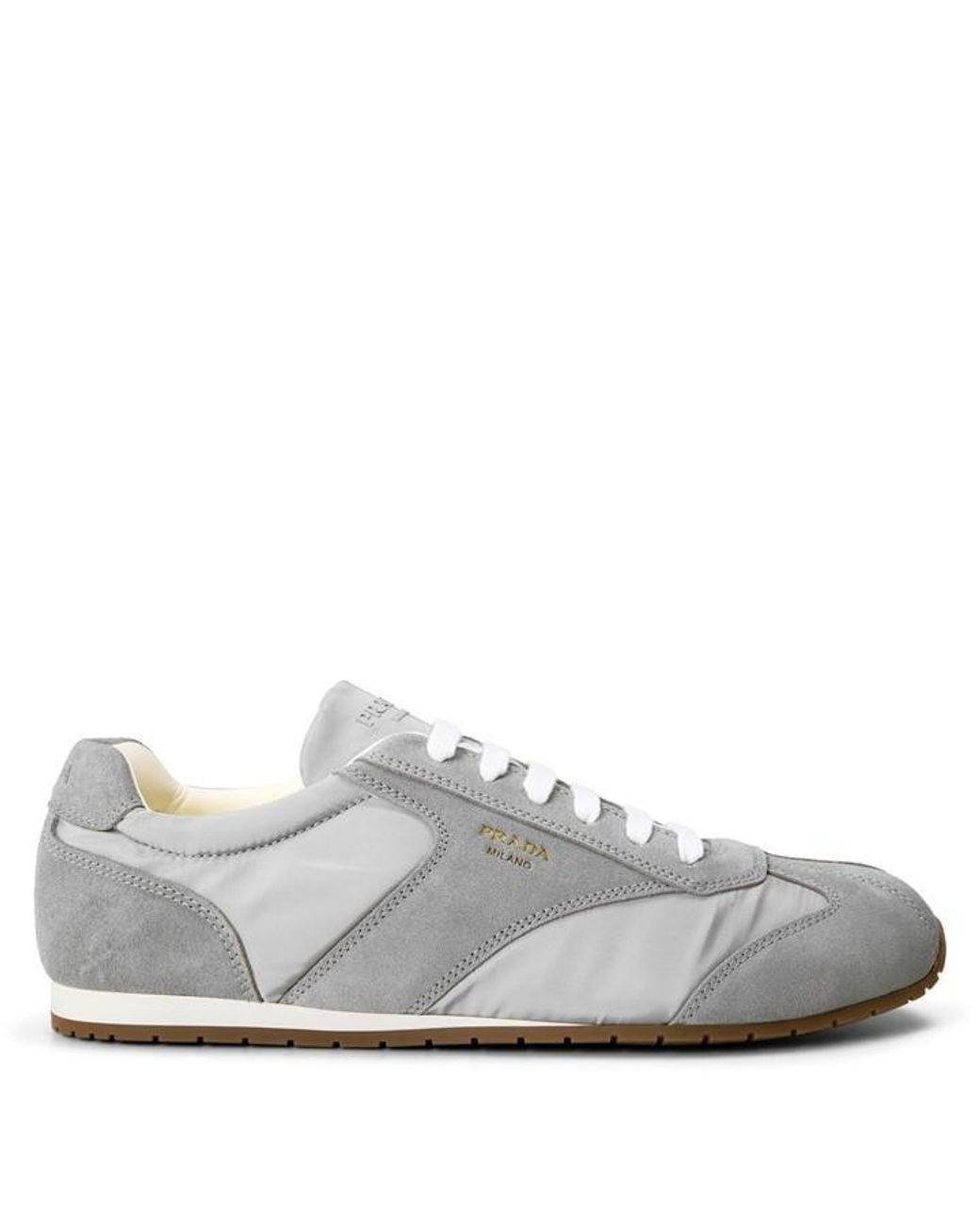 Prada Gray Spark Sneakers for men