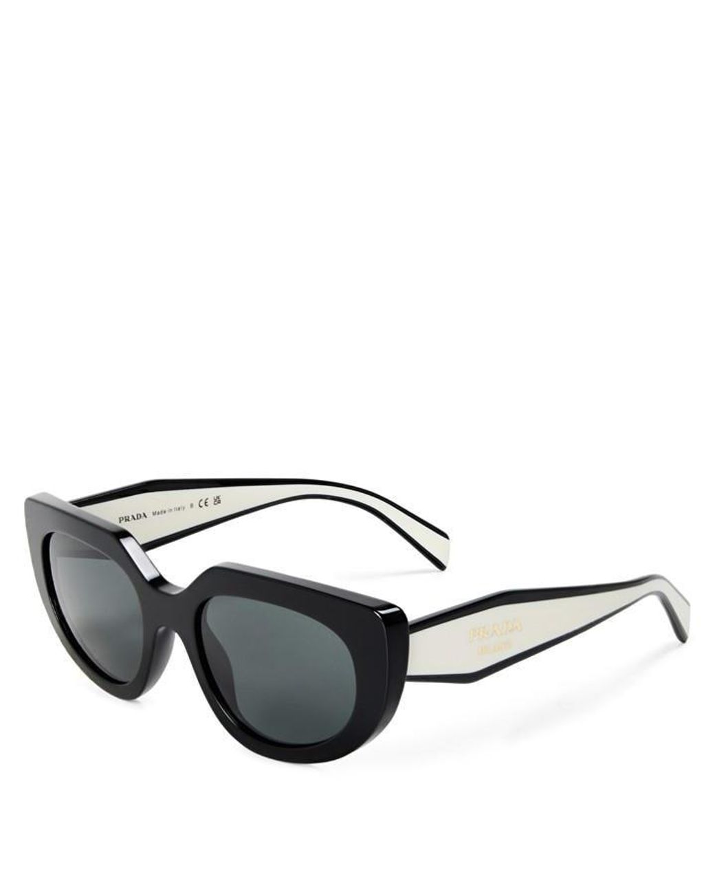 Prada Gray 0Pr D02S Cat Eye Sunglasses